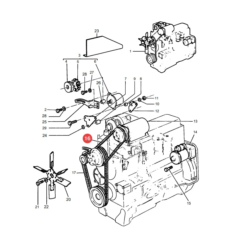 Gates - 0172221D - Massey Ferguson Zahnkeilriemen