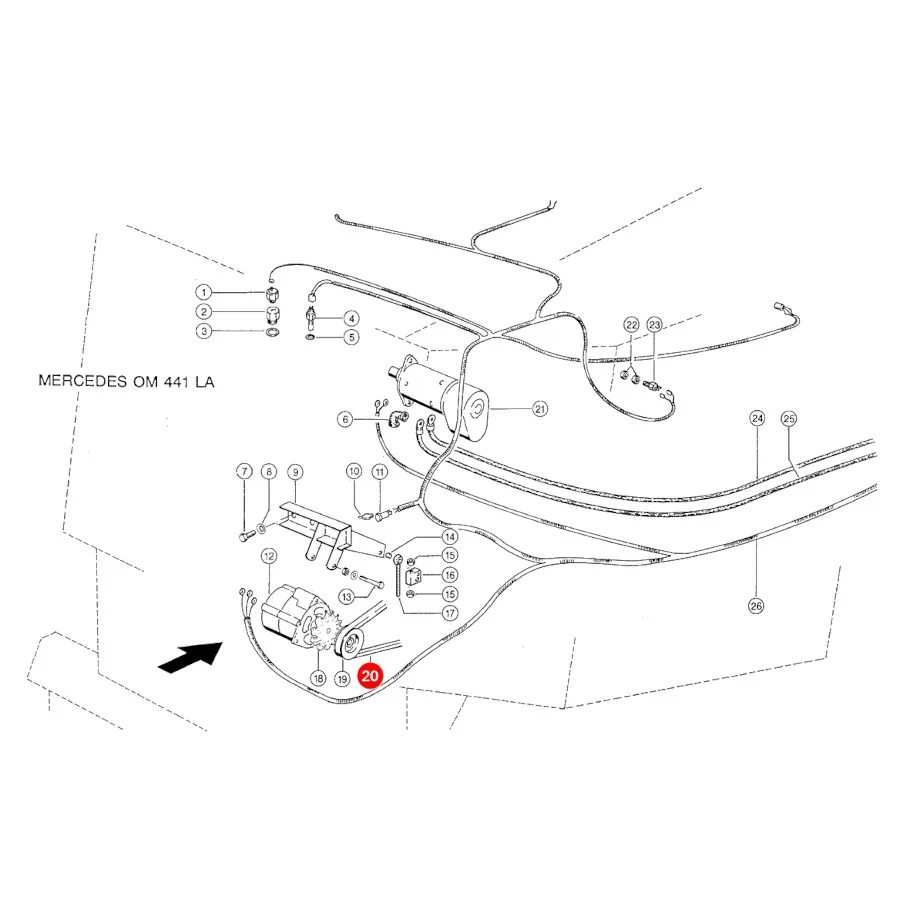 Gates - 0172253D - Claas Motor-Keilriemen