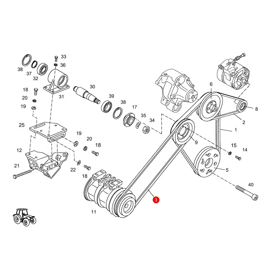 Gates - 0173197D - Fendt Zahnriemen X69662320000