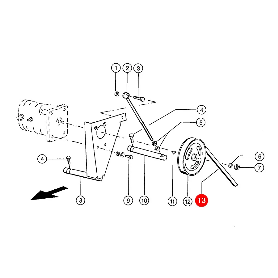 Gates - 0201109D - Claas Hydraulikpumpen-Keilriemen