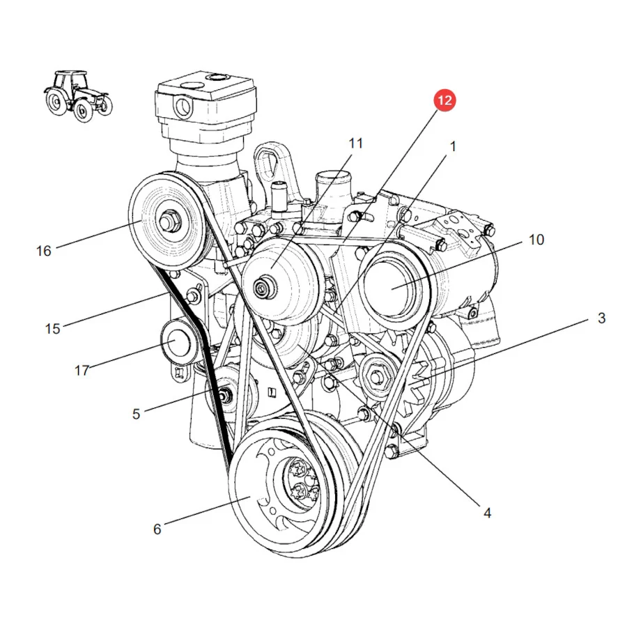 Gates - 0372240D - Fendt Zahnkeilriemen