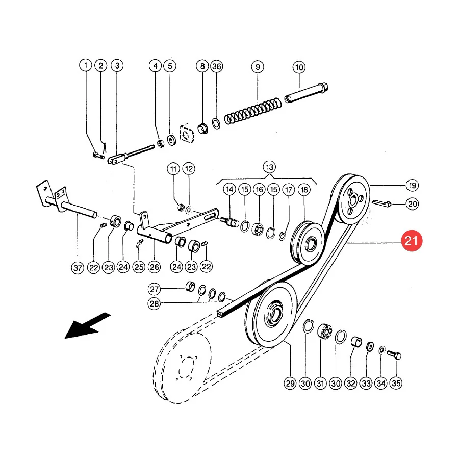 Gates - 101200 - Claas Schneidwerks-Keilriemen