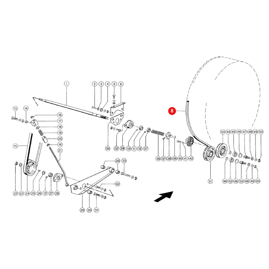 Gates - 1400234 - Kühlerverkleidungs-Antriebsriemen Claas 0006675611
