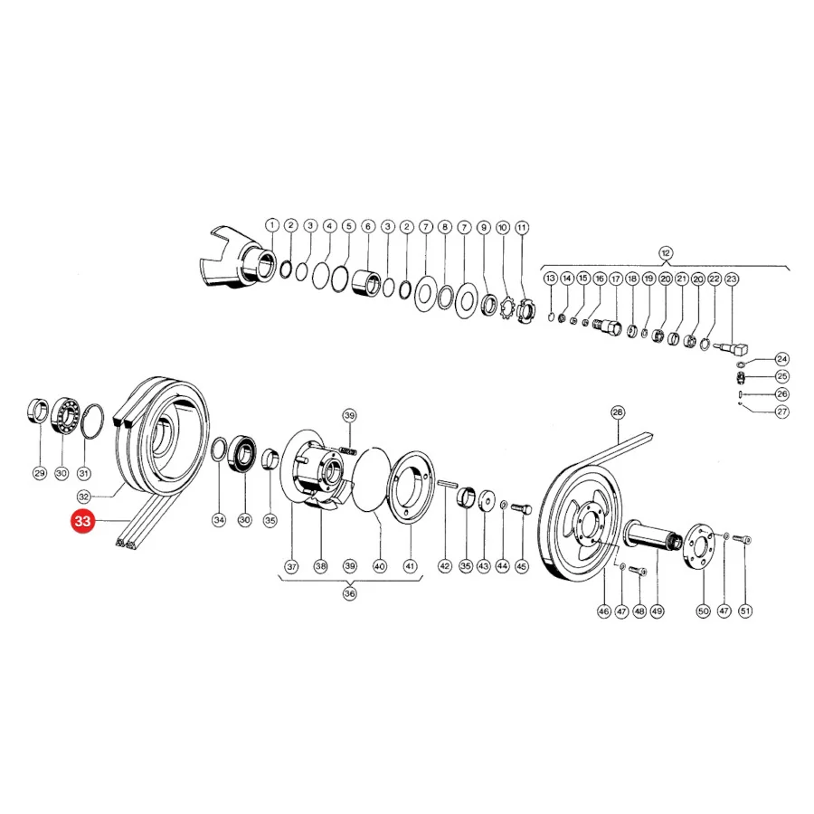 Gates - 1402501 - Claas Drescherantrieb Keilriemen 0006443690