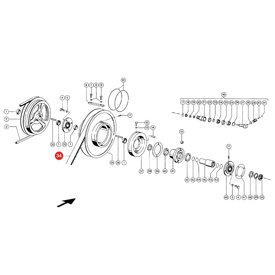Gates - 1415210 - Claas Variatorriemen