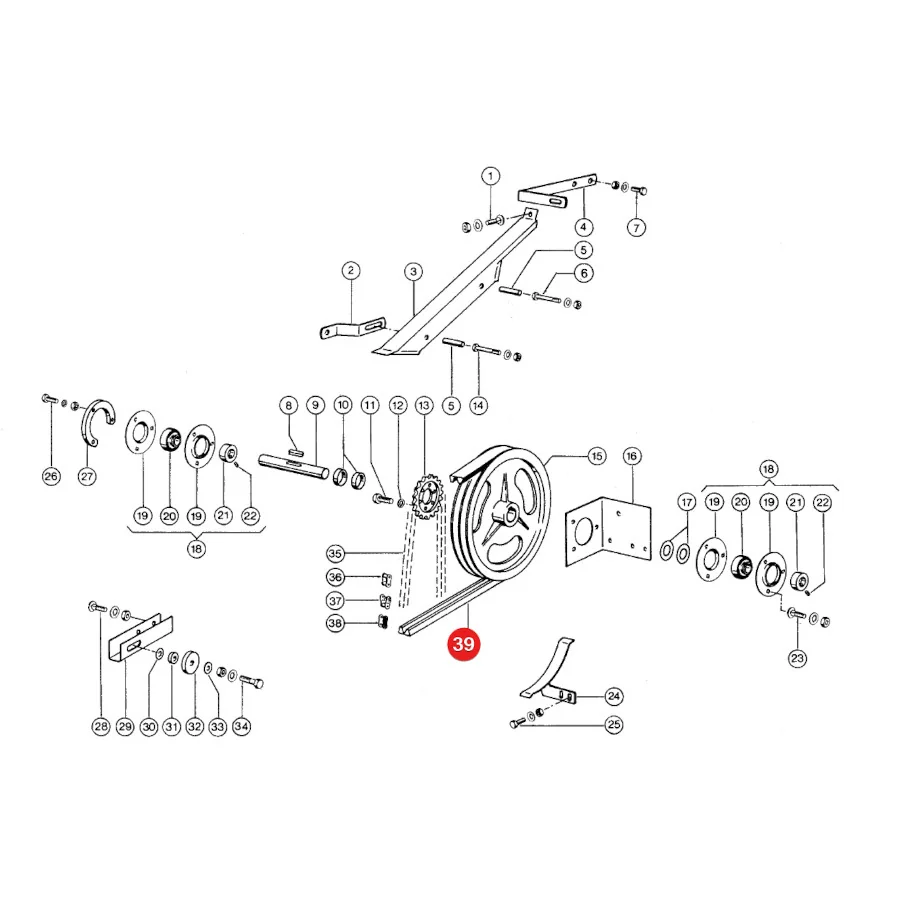 Gates - 1423192 - Keilriemenantrieb Dreschtrommel Claas 0006723510