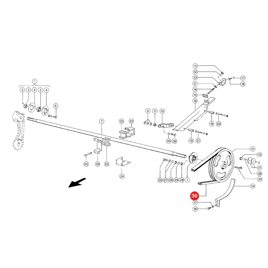 Gates - 1423202 - Keilriemen Strohhäcksler Claas