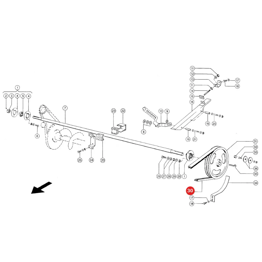 Gates - 1423207 - Keilriemen Dreschtrommelantrieb