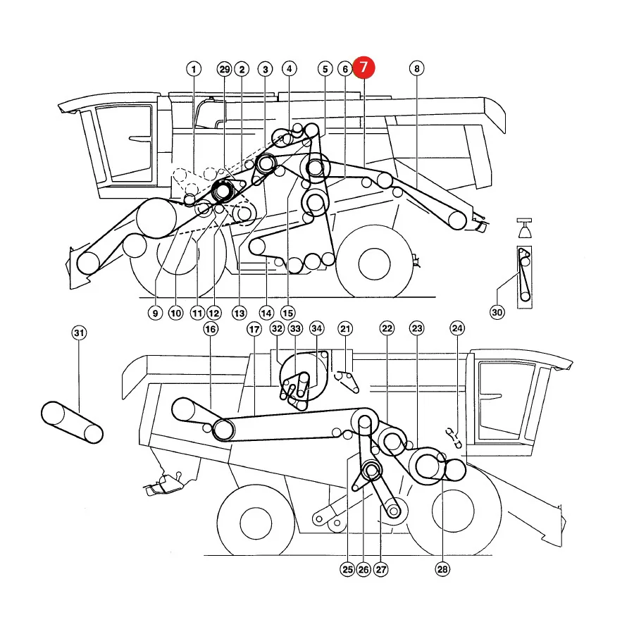 Gates - 1423319 - Claas Strohhäckslerriemen