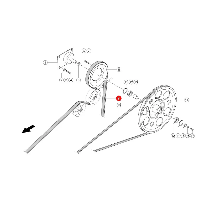 Gates - 1423470 - Claas Antriebsriemen für Siebe