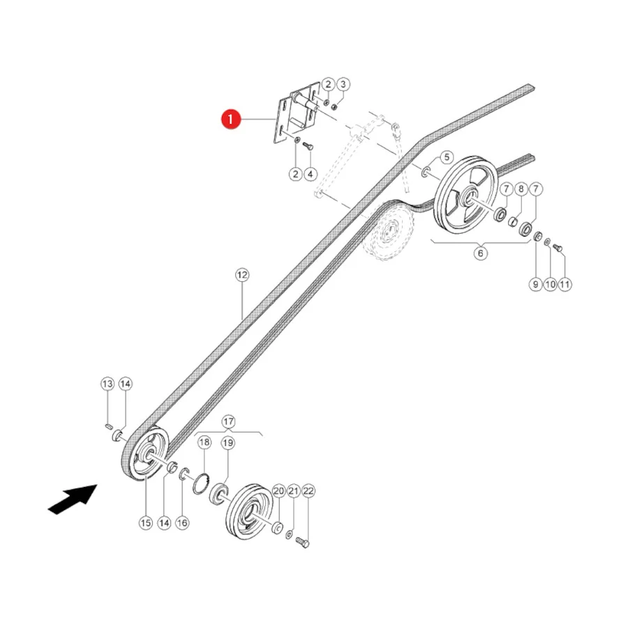 Gates - 1423656 - Claas Strohhäcksler-Keilriemen