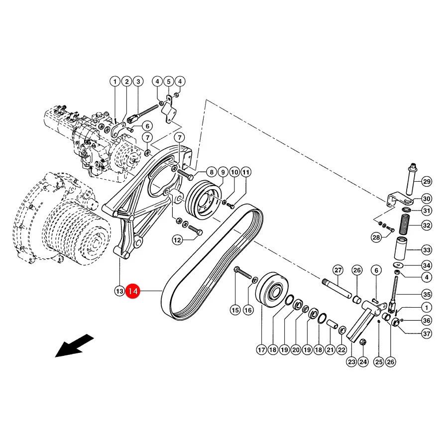 Gates - 1424166 - Claas Antriebs-Keilriemen
