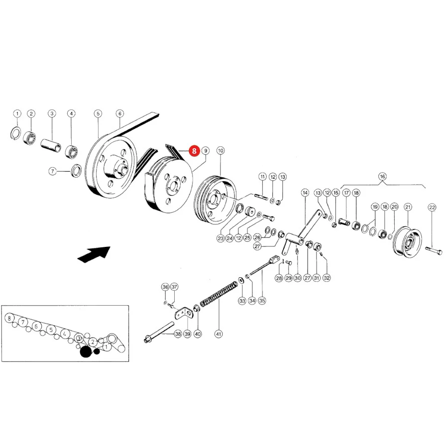 Gates - 1424183 - Claas 0005678250 Dresch-Antriebs-Keilriemen