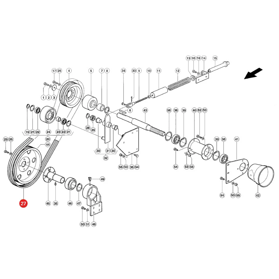 Gates - 1424253 - Keilriemen Claas 0009867001