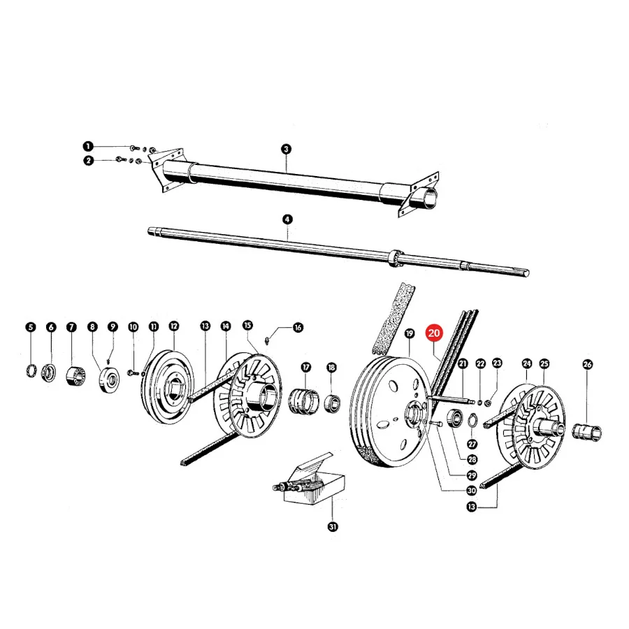 Gates - 1424350 - Keilriemen Claas