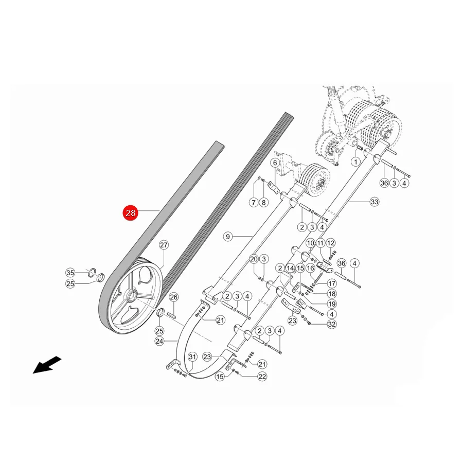 Gates - 1425496 - Claas Dresch-Keilriemen 549099.0