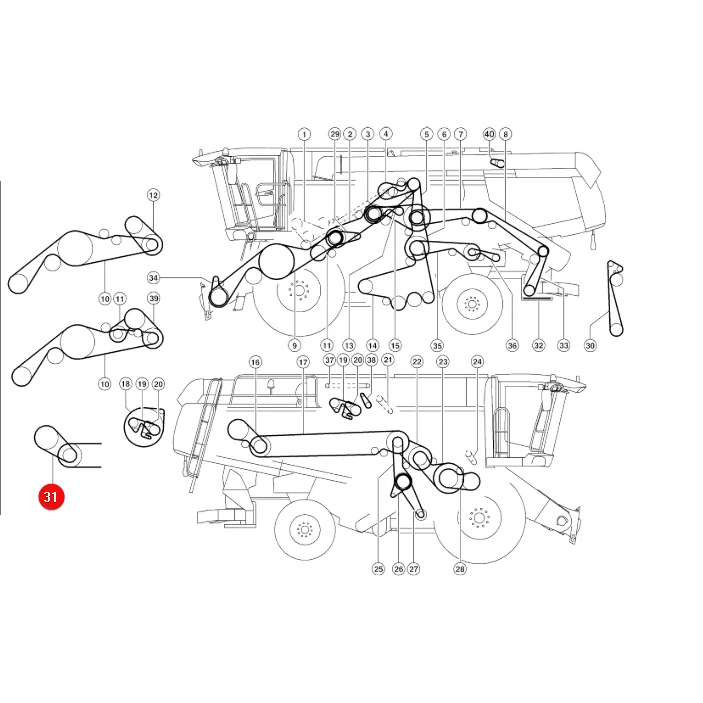 Gates - 1453965 - Claas Breitprofil-Keilriemen 0007449651