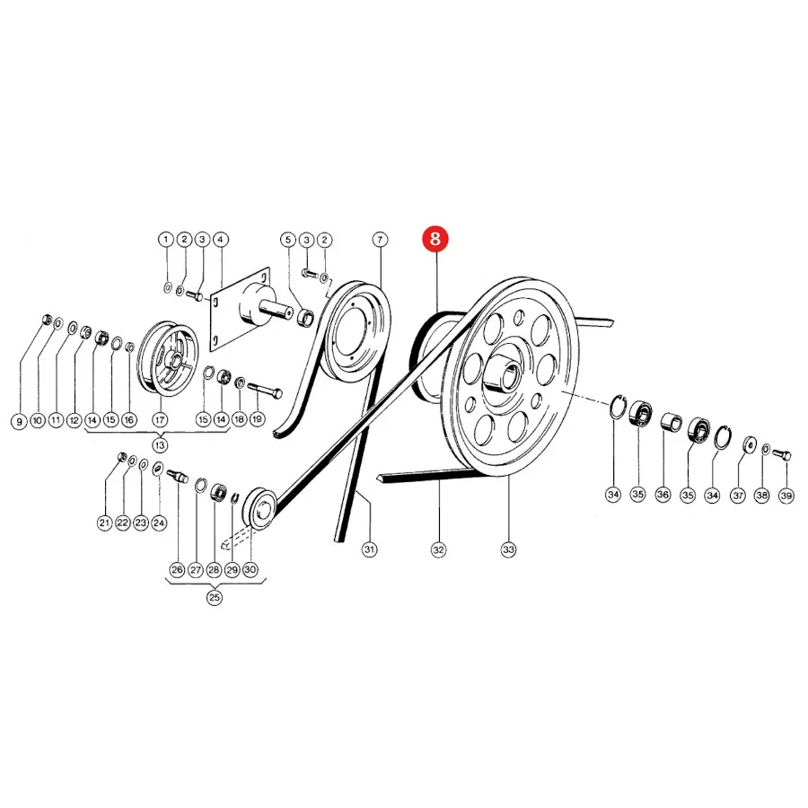 Gates - 1454323 - Claas Dresch-Antriebs-Keilriemen