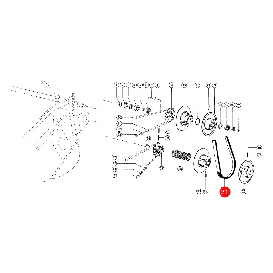 Gates - 1459199 - Claas Haspel-Variator-Keilriemen