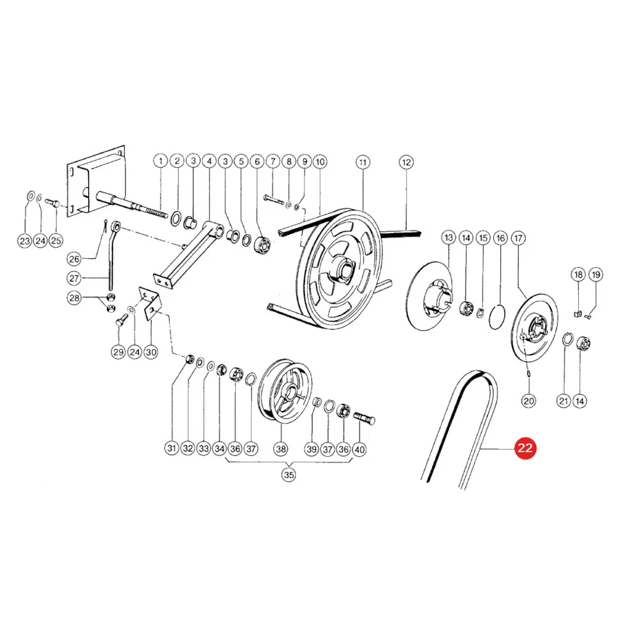 Gates - 1459293 - Claas Variatorriemen