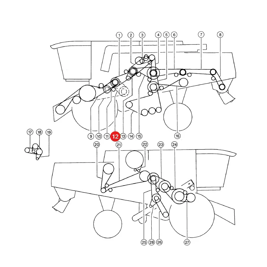 Gates - 1463300 - Claas Schneidwerks-Keilriemen