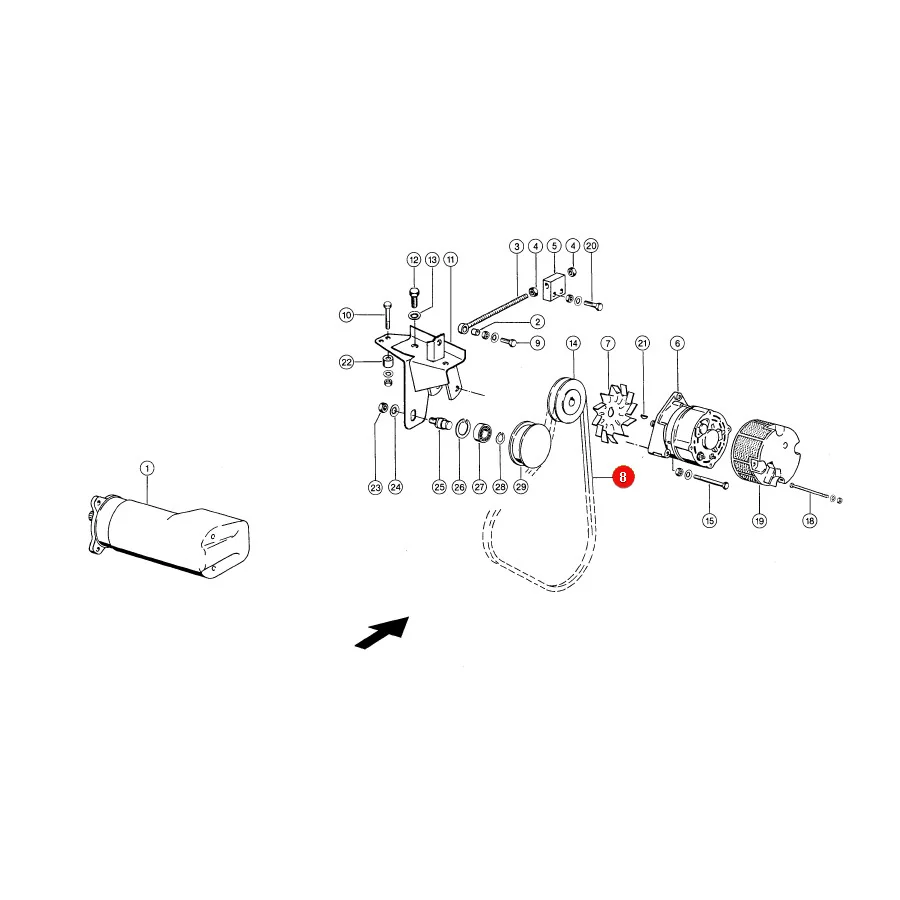 Gates - 1472273D - Lichtmaschinenantrieb-Variatorriemen