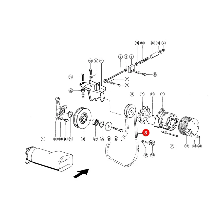 Gates - 1472292D - Claas Starter-Keilriemen