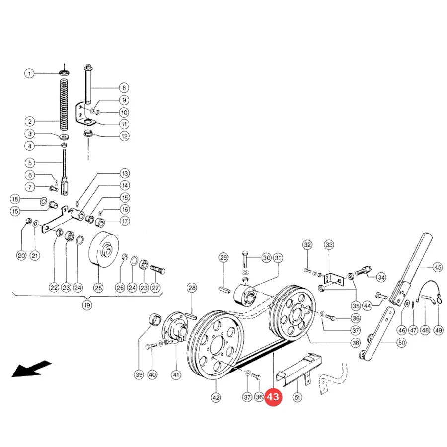 Gates - 223185 - Dreschantriebs-Keilriemen
