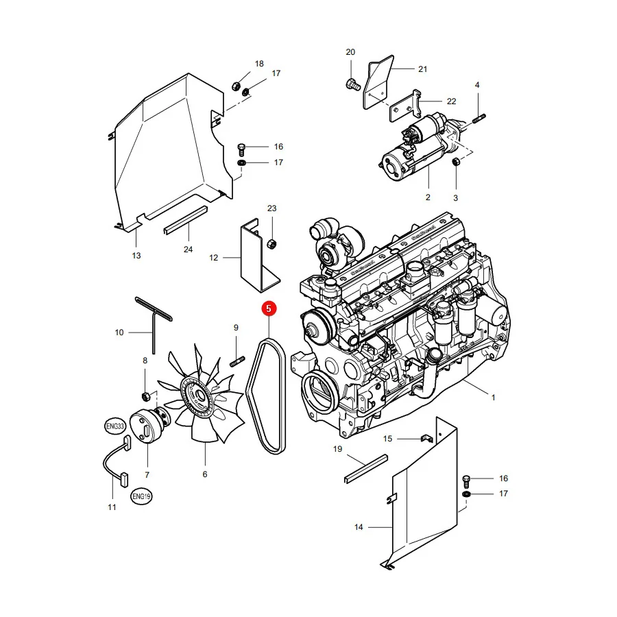 Gates - 285303 - Mehrrippenriemen 8PK