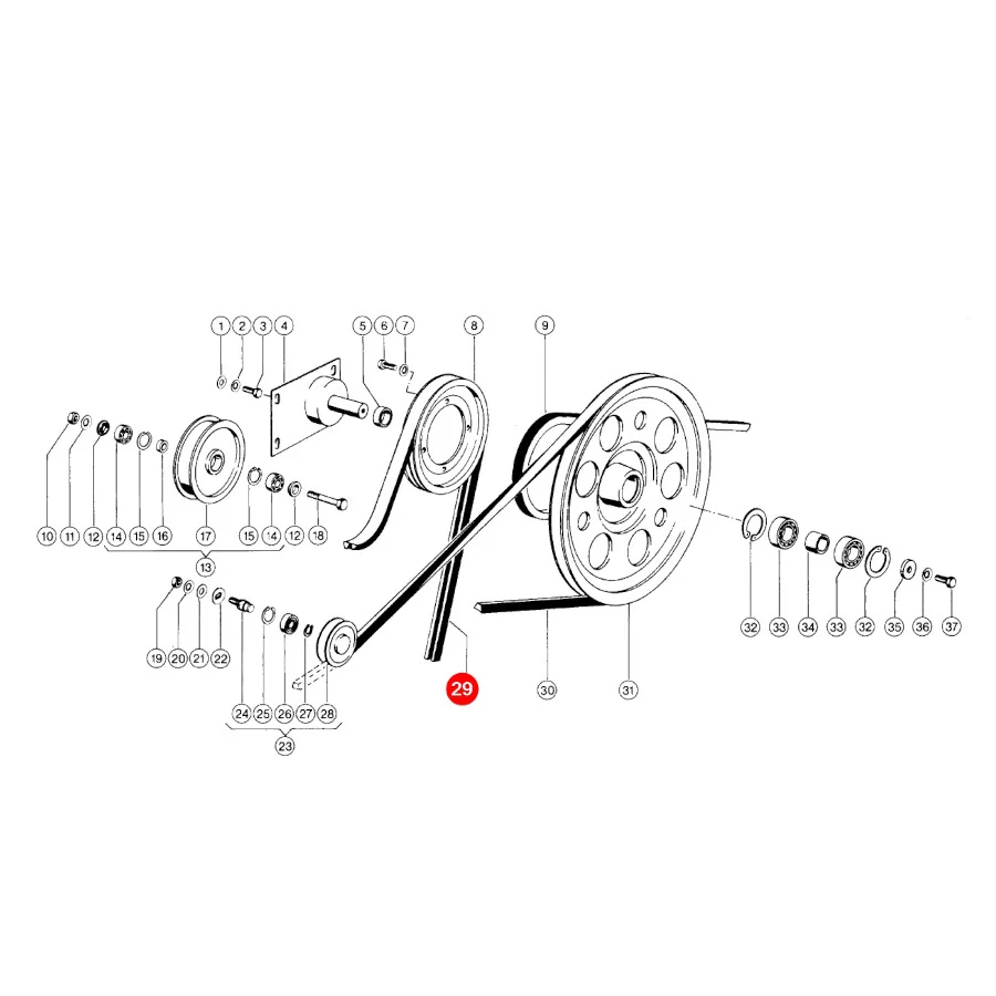 Gates - 323472 - Dreschwerkantriebs-Keilriemen