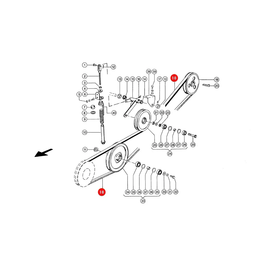 Gates - 502215 - Keilriemen für Dreschantrieb Claas