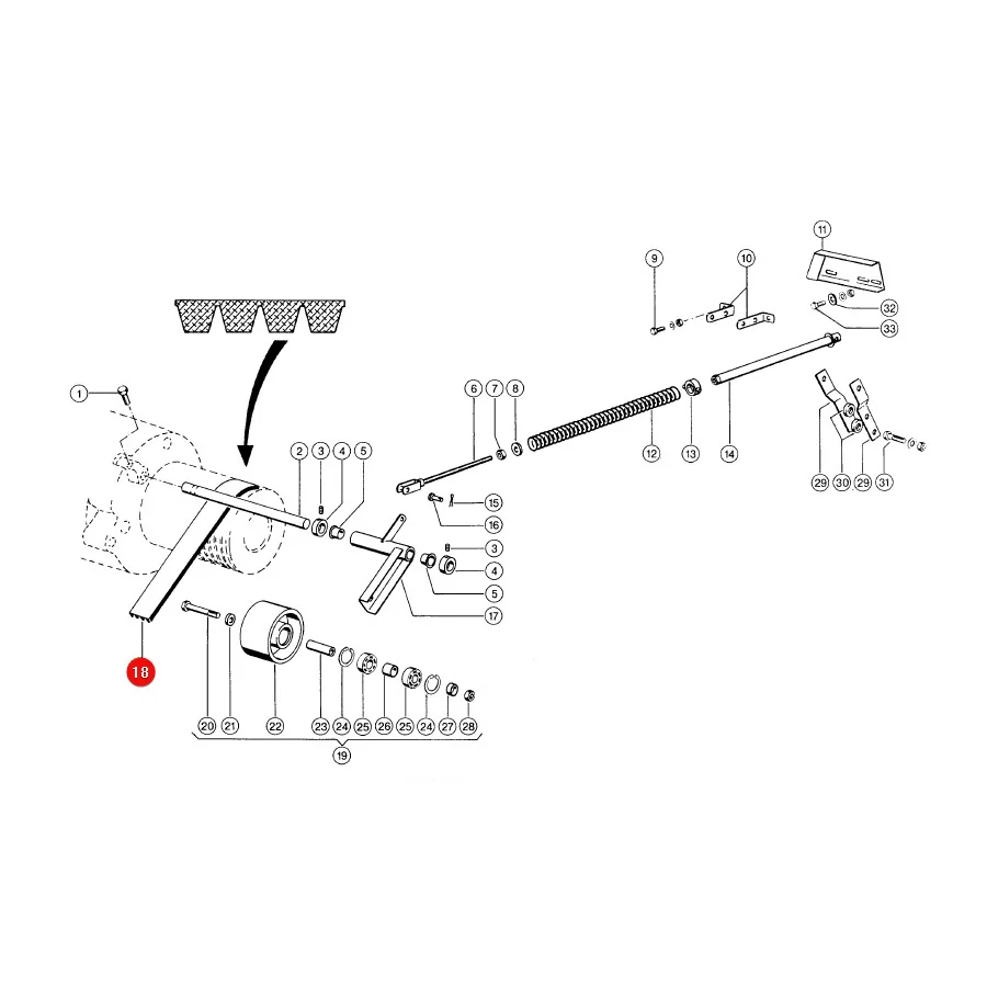 Gates - 629133.26 - Claas Fahr-Antriebskeilriemen