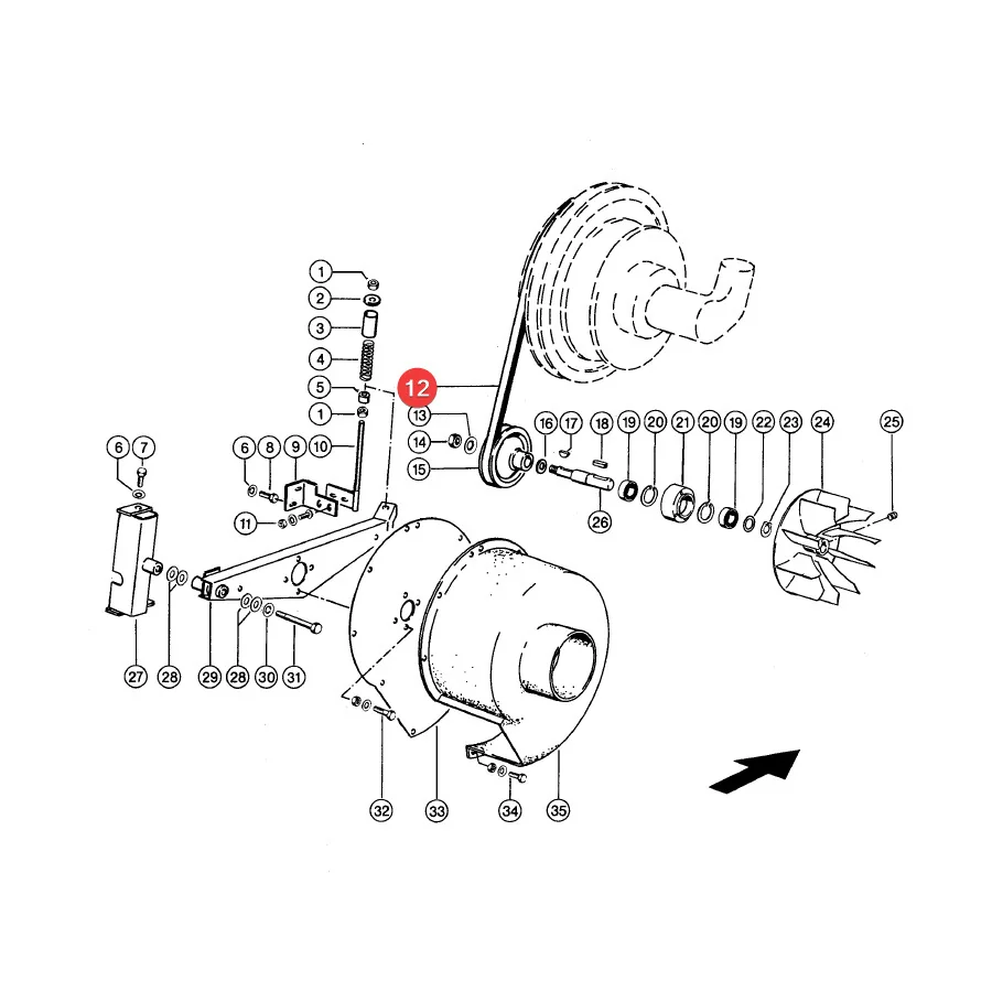 Gates - 644781.26 - Claas Keilriemen für Luftkompressorantrieb 0006447810