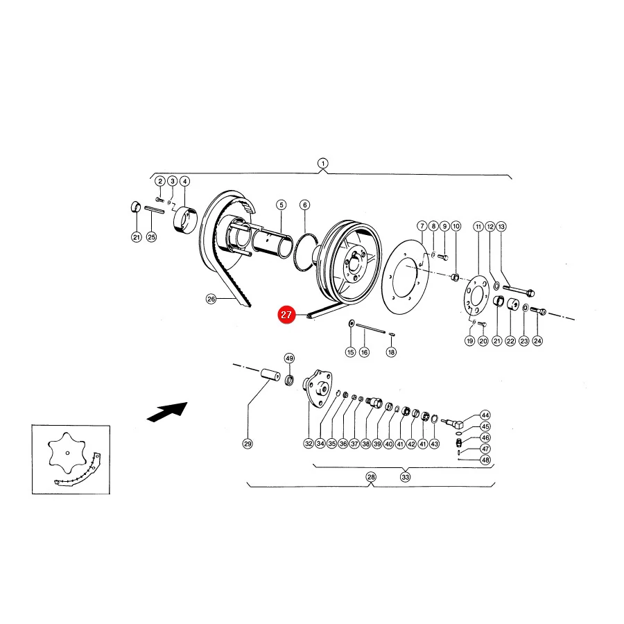Gates - 702274 - Keilriemen für Dreschantrieb Claas