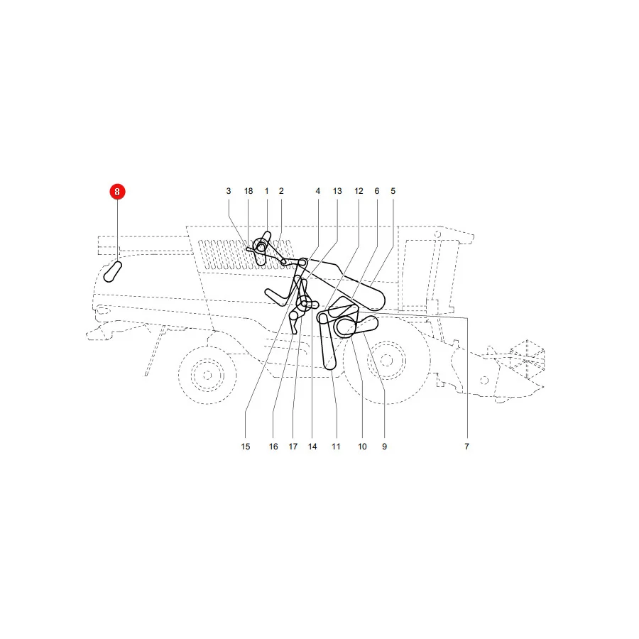 Gates - 715190 - Keilriemen für Variator Massey Ferguson