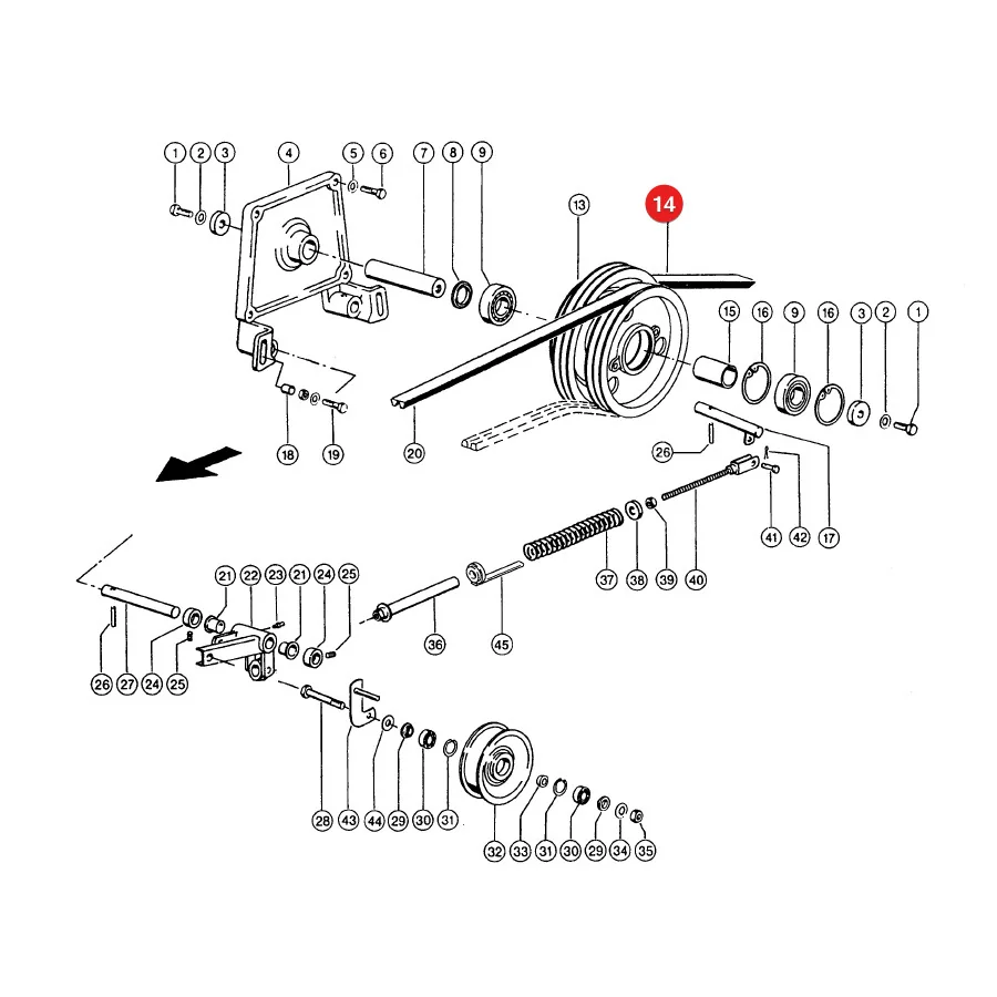 Gates - 749828.26 - Claas Strohaustragriemen 0007498280