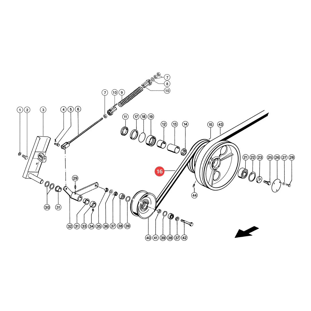 Gates - GA1402549D - Claas Classic Keilriemen