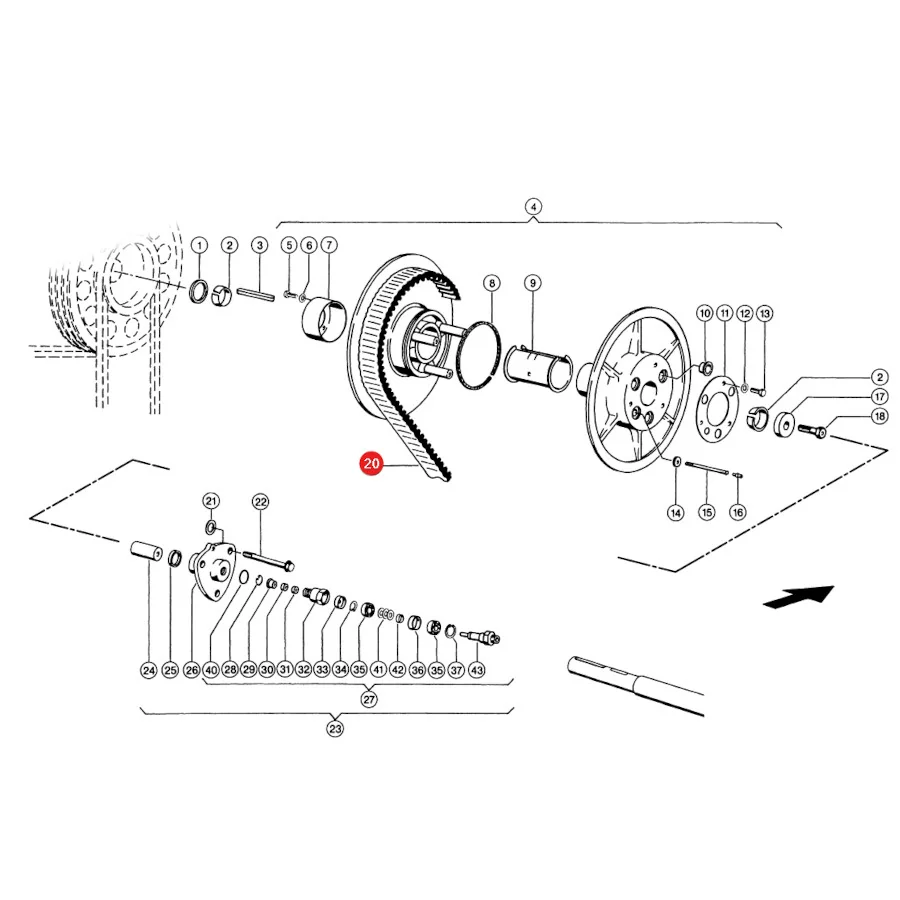 Gates - GA1453293 - Claas Dresch-Antriebsriemen 667248.0