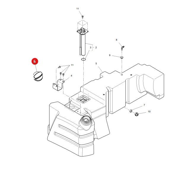 Granit - 38004222 - Massey Ferguson schlüsselloser Tankdeckel