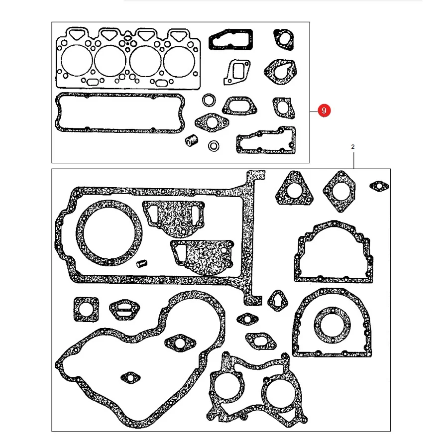 Granit - 38015366 - Massey Ferguson Zylinderkopfdichtungssatz