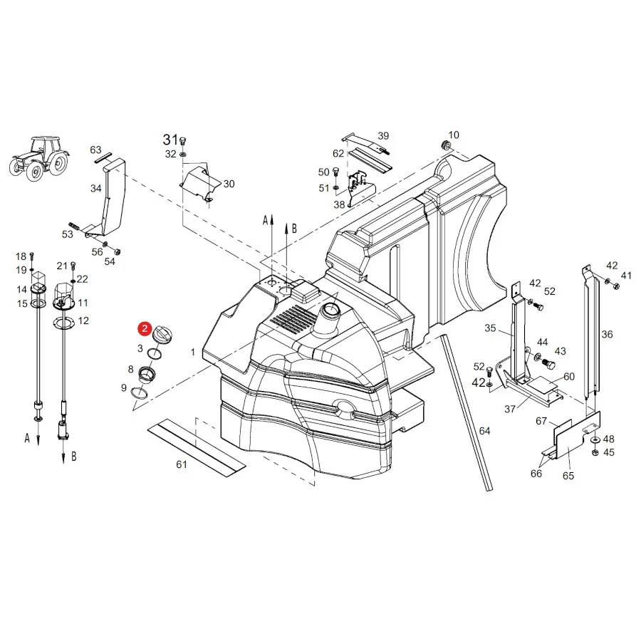 Granit - 38060010 - Tankdeckel Fendt