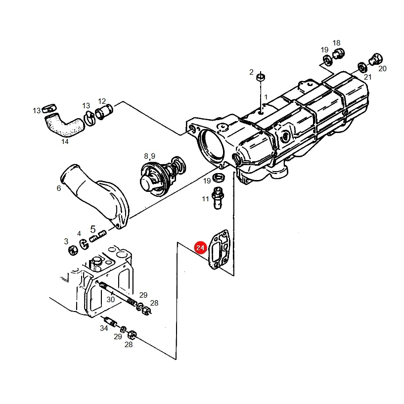 Granit - 38060068 - Wasserverteilerdichtung Fendt F515200010020