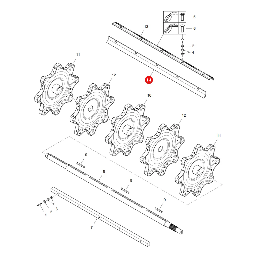 Granit - 525311206901 - Paar Schlegel linke Seite Massey Ferguson LA311206901