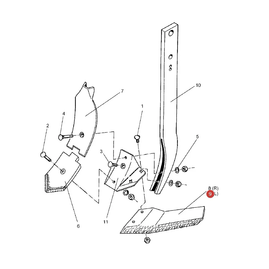 Granit - 560173374419 - Linker Pflugschar Mandam 05-02-0007