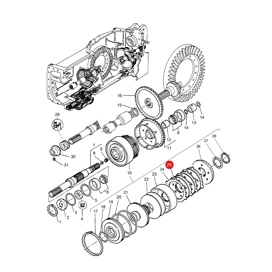 Granit - 70815307 - Massey Ferguson Frontantriebskupplungs-Distanzscheibe