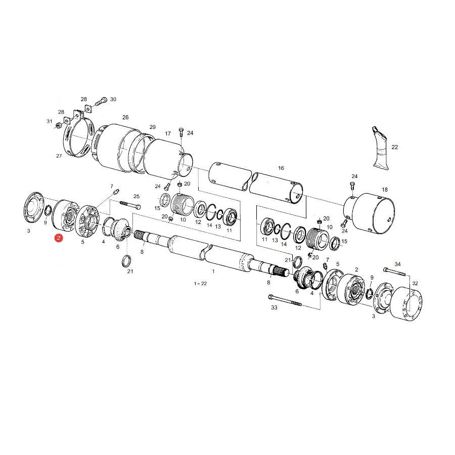 Granit - 72706291 - Fendt vorderes Antriebswellengelenk