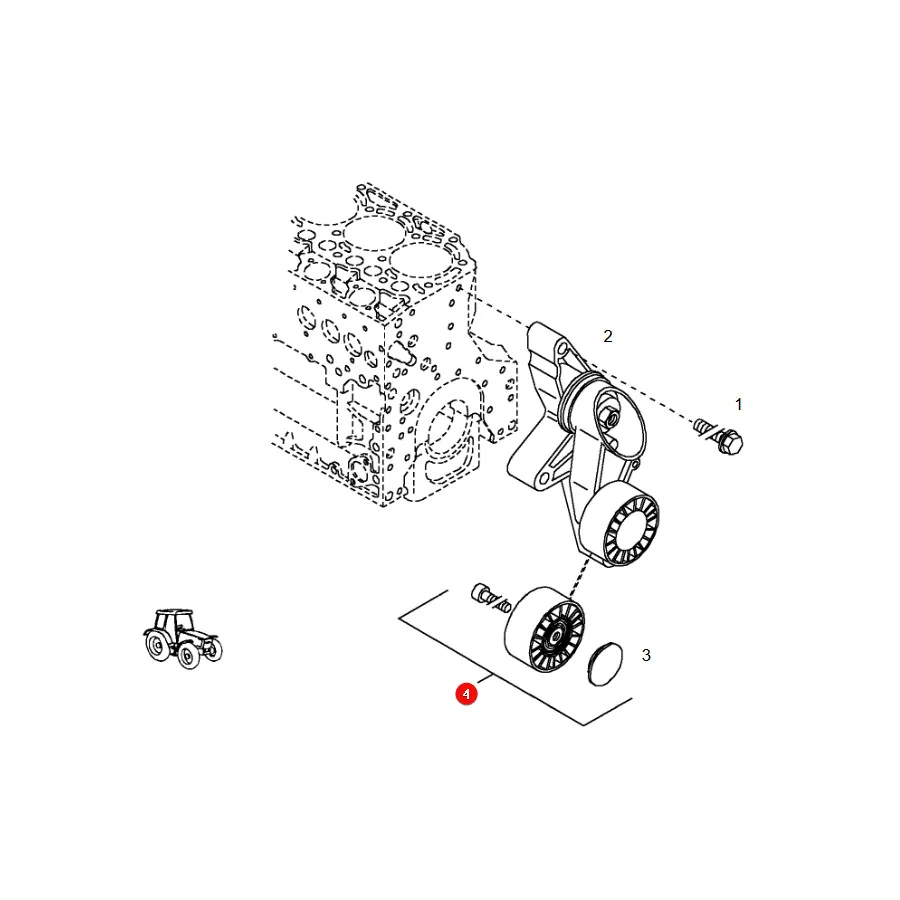 Granit - 74706138 - Spannrolle Fendt