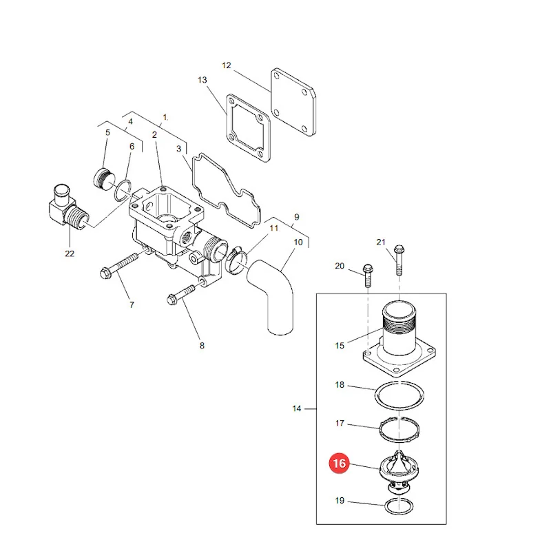 Granit - 74715196 - Massey Ferguson Thermostat