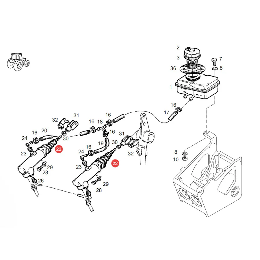 Granit - GTF822100070070 - Reparatursatz Bremszylinder Fendt