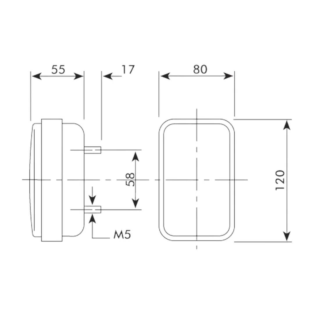 Hella - SX56139 - Frontleuchte mit Blinker (links/rechts) 12V Sparex